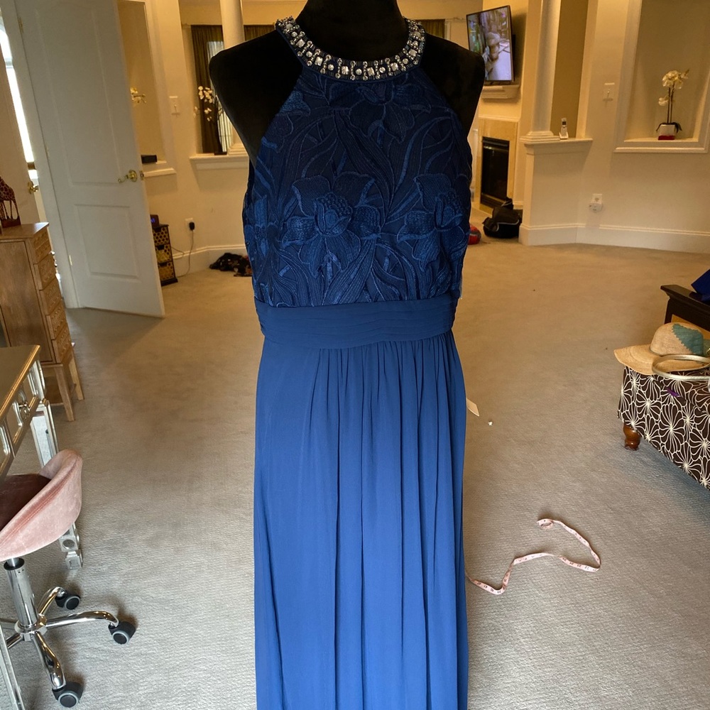 Blue prom dress